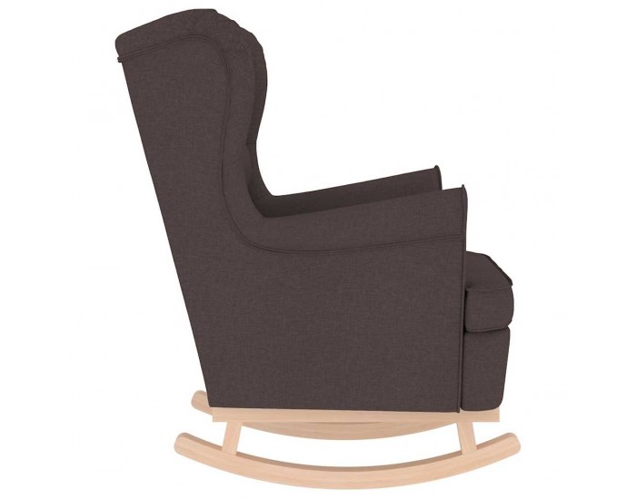 Sonata H Люлеещ се стол Тъмно кафяво 74x90x102 cm плат