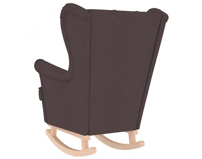 Sonata H Люлеещ се стол Тъмно кафяво 74x90x102 cm плат