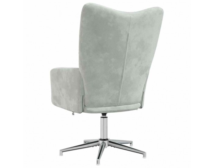 Sonata H Релакс стол, светлосив, кадифе