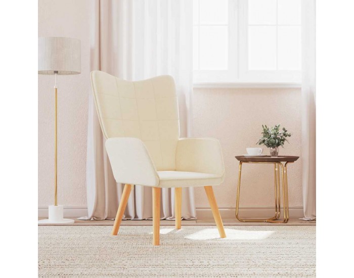 Sonata H Релаксиращ стол, кремав, плат