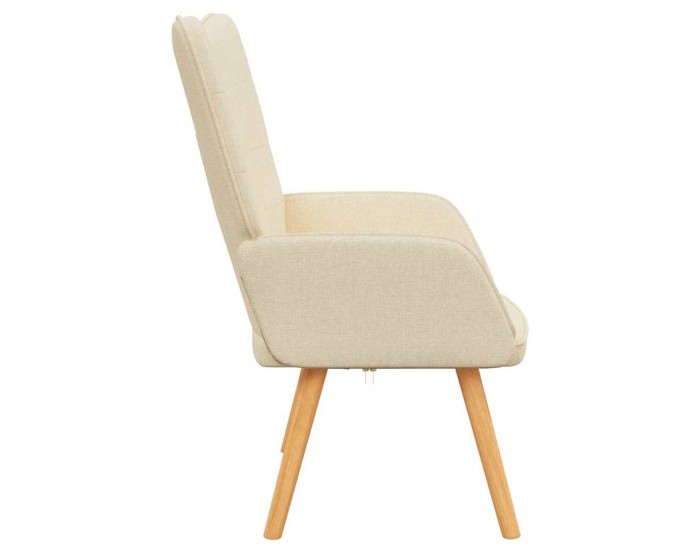 Sonata H Релаксиращ стол, кремав, плат