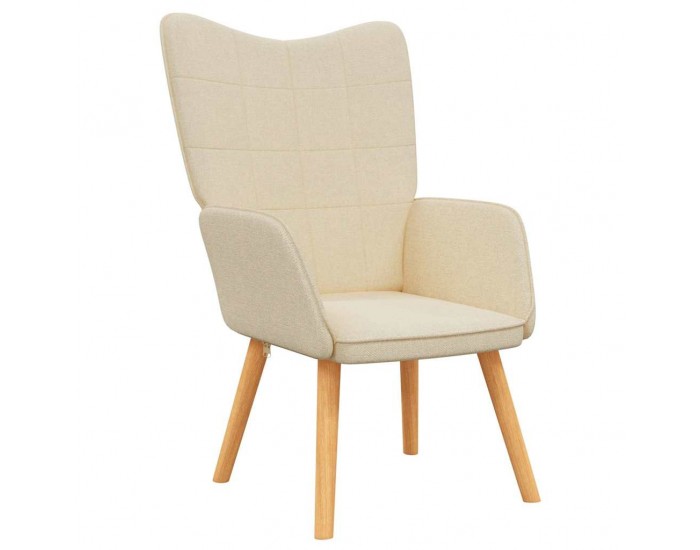 Sonata H Релаксиращ стол, кремав, плат