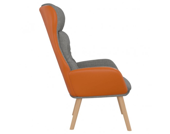 Sonata H Релакс стол, светлосив, текстил и PVC