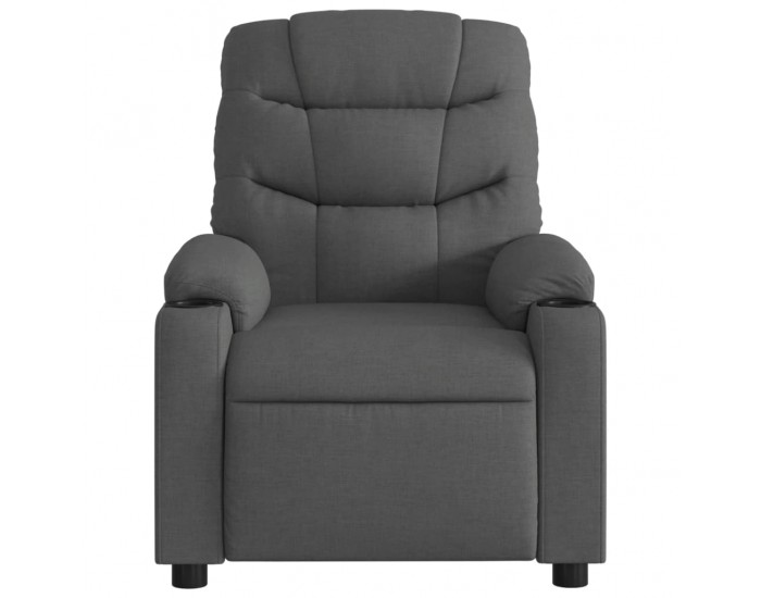 Sonata H Реклайнер, тъмносив, текстил