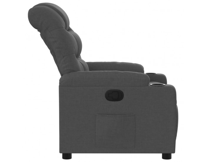 Sonata H Реклайнер, тъмносив, текстил