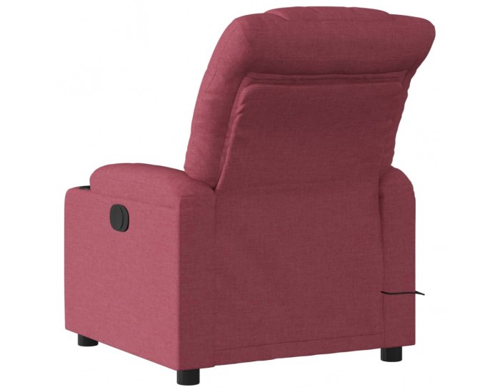 Sonata H Електрически масажен наклоняем стол, виненочервен, текстил