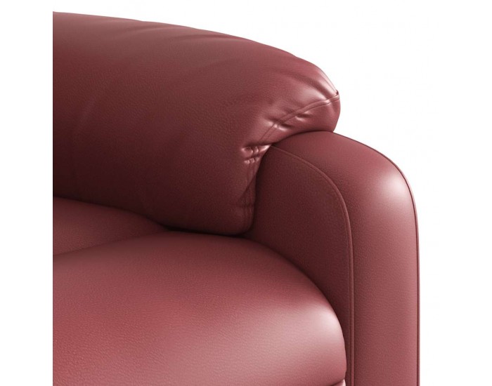 Sonata H Електрически масажен накланящ стол виненочервен изкуствена кожа