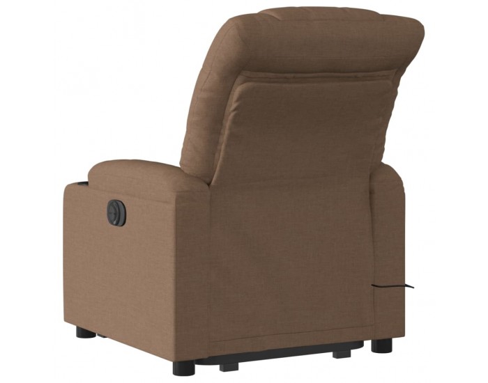 Sonata H Изправящ масажен реклайнер стол, кафяв, текстил