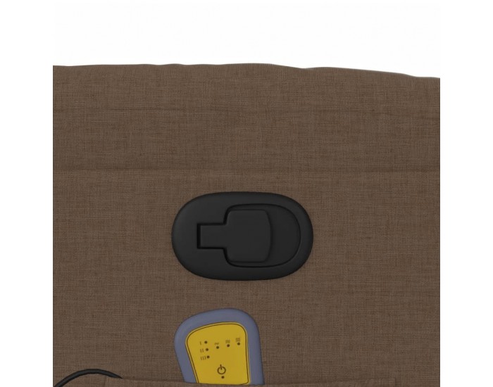 Sonata H Изправящ масажен реклайнер стол, кафяв, текстил