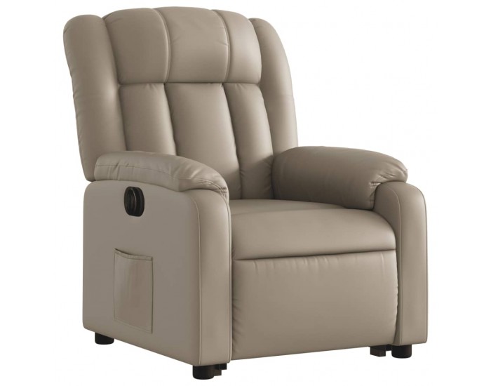 Sonata H Електрически изправящ реклайнер стол, капучино, изкуствена кожа