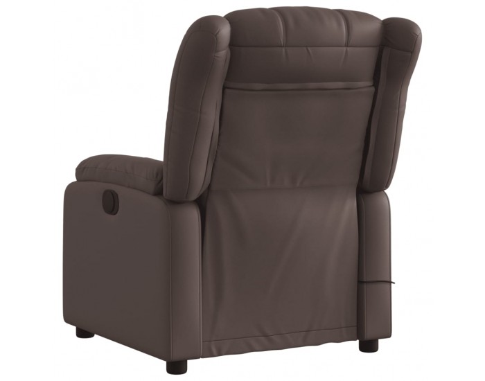 Sonata H Електрически масажен реклайнер стол, кафяв, изкуствена кожа