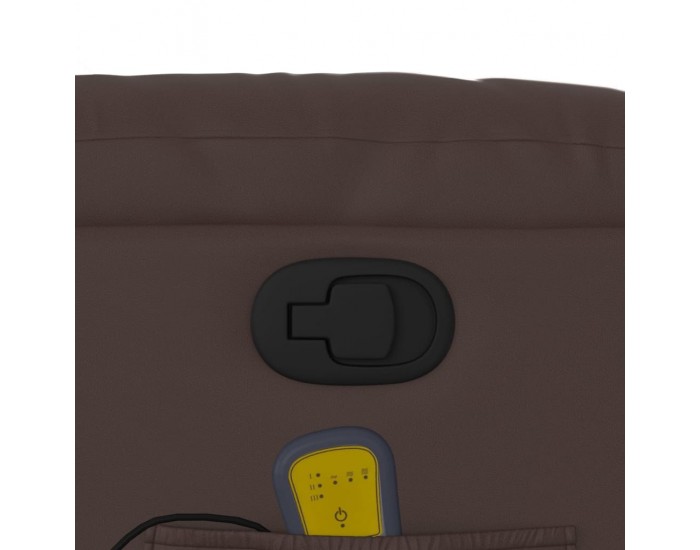 Sonata H Изправящ масажен реклайнер стол, кафяв, изкуствена кожа