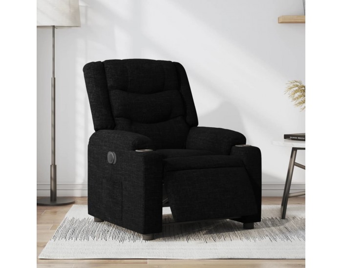 Sonata H Електрически стол реклайнер, черен, текстил