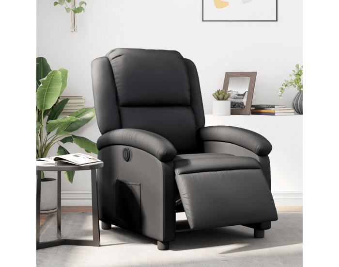 Sonata H Електрически наклоняем стол, черен, естествена кожа