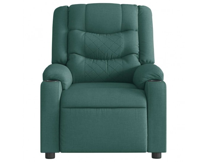 Sonata H Електрически масажен наклоняем стол, тъмнозелен, текстил