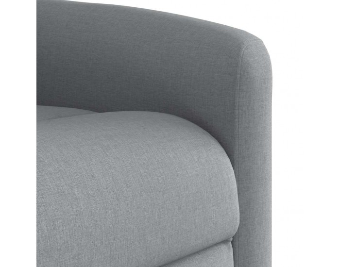 Sonata H Масажен реклайнер стол, светлосив, текстил