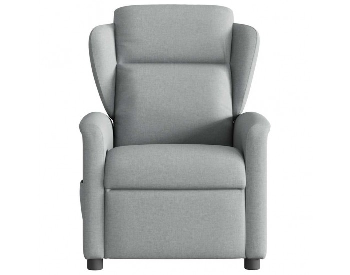 Sonata H Масажен реклайнер стол, светлосив, текстил