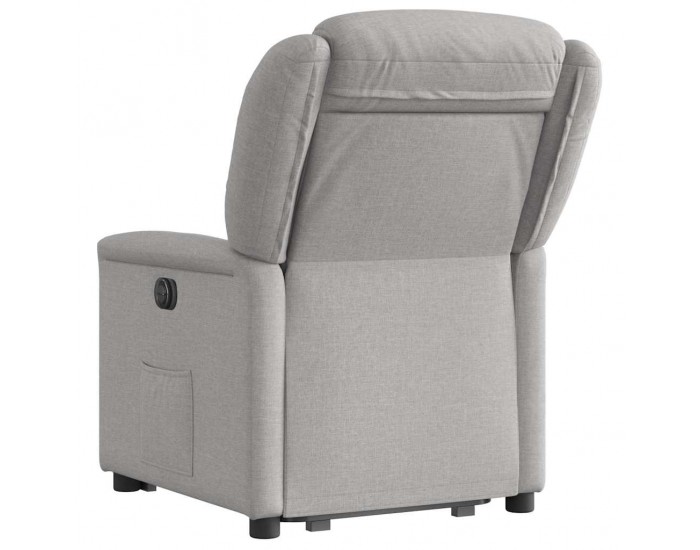 Sonata H Електрически изправящ реклайнер стол, облачно сив, текстил