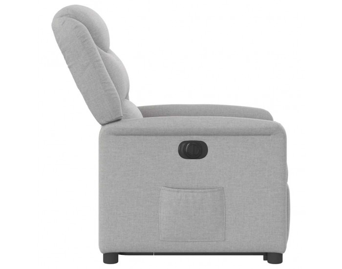 Sonata H Електрически изправящ реклайнер стол, облачно сив, текстил