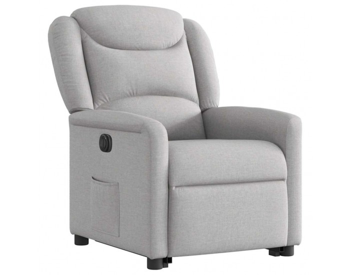 Sonata H Електрически изправящ реклайнер стол, облачно сив, текстил