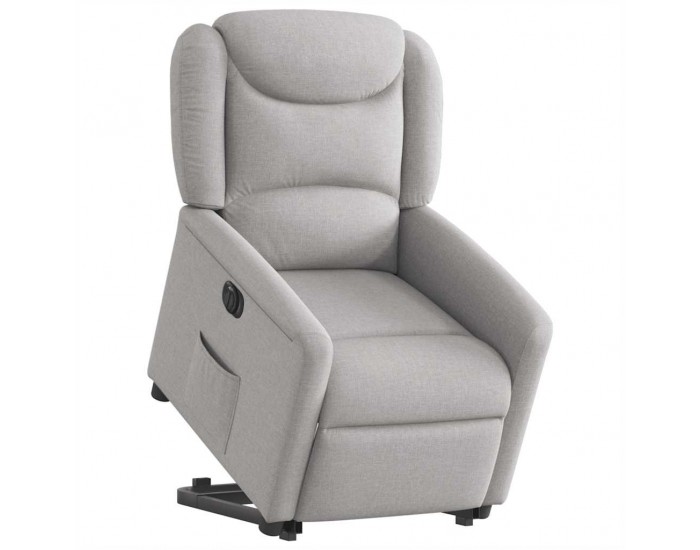 Sonata H Електрически изправящ реклайнер стол, облачно сив, текстил