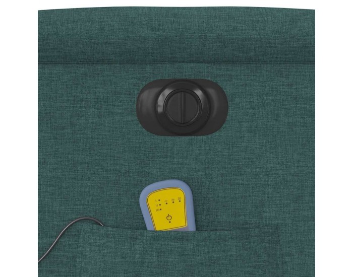 Sonata H Електрически масажен наклоняем стол, тъмнозелен, текстил
