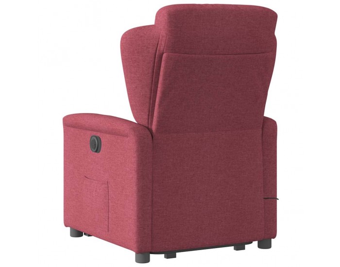 Sonata H Електрически изправящ масажен реклайнер виненочервен текстил