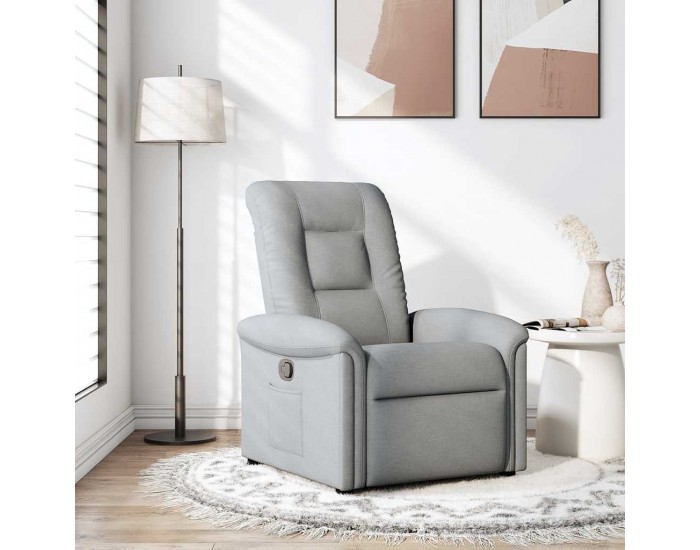 Sonata H Реклайнер стол, светлосив, текстил