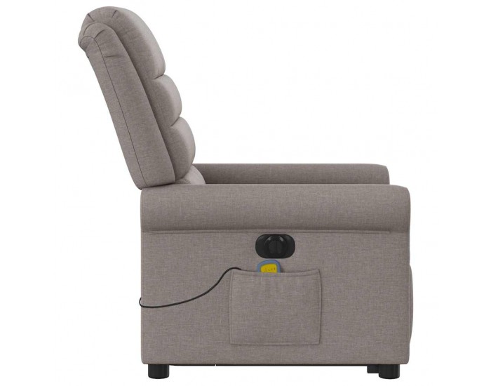 Sonata H Електрически изправящ масажен реклайнер стол таупе текстил