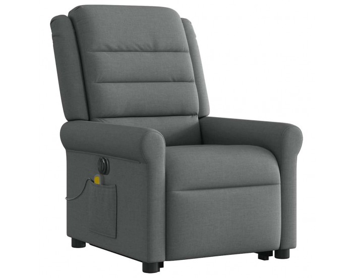 Sonata H Електрически изправящ масажен реклайнер стол тъмносив текстил