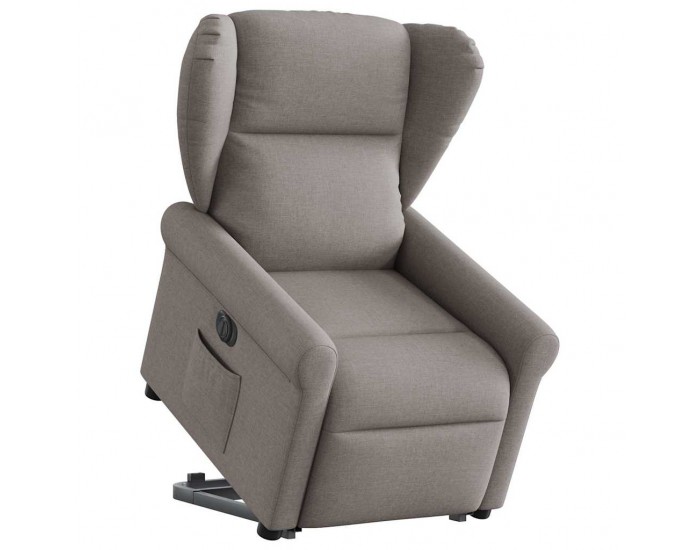 Sonata H Електрически изправящ реклайнер стол, таупе, текстил