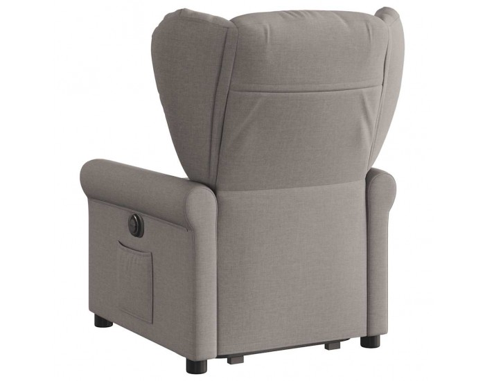 Sonata H Електрически изправящ реклайнер стол, таупе, текстил