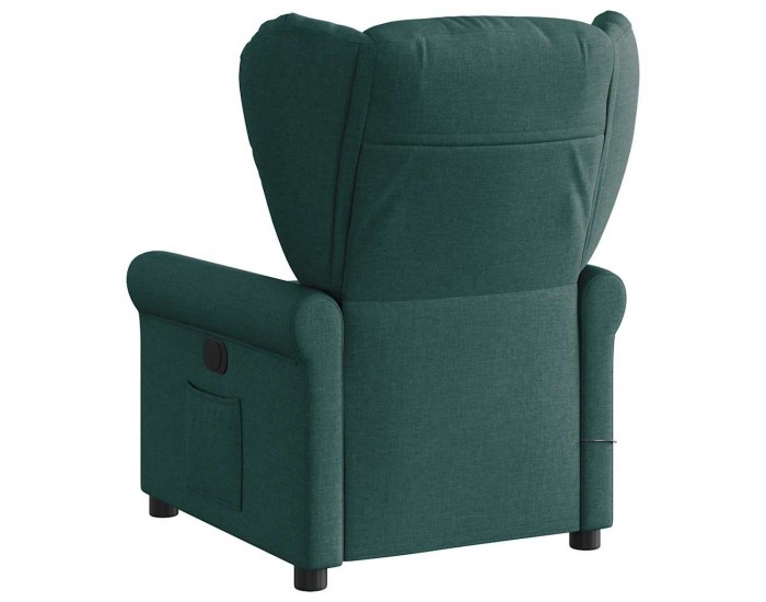 Sonata H Електрически масажен наклоняем стол, тъмнозелен, текстил