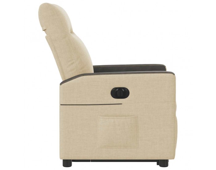 Sonata H Електрически изправящ реклайнер стол, кремав, текстил