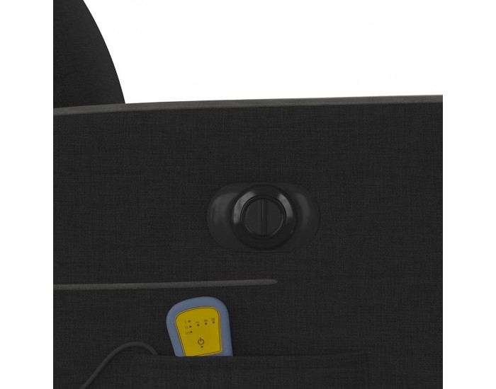 Sonata H Електрически масажен наклоняем стол, черен, текстил