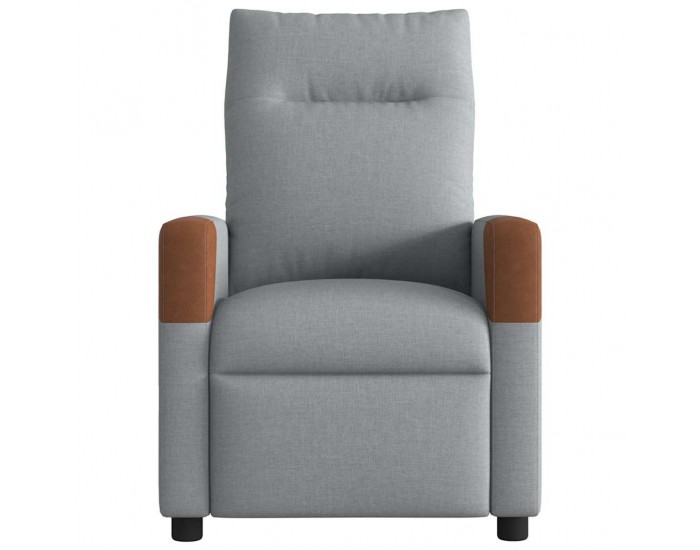 Sonata H Масажен реклайнер стол, светлосив, текстил