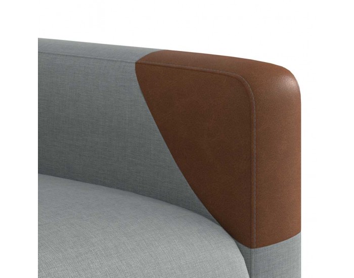 Sonata H Масажен реклайнер стол, светлосив, текстил