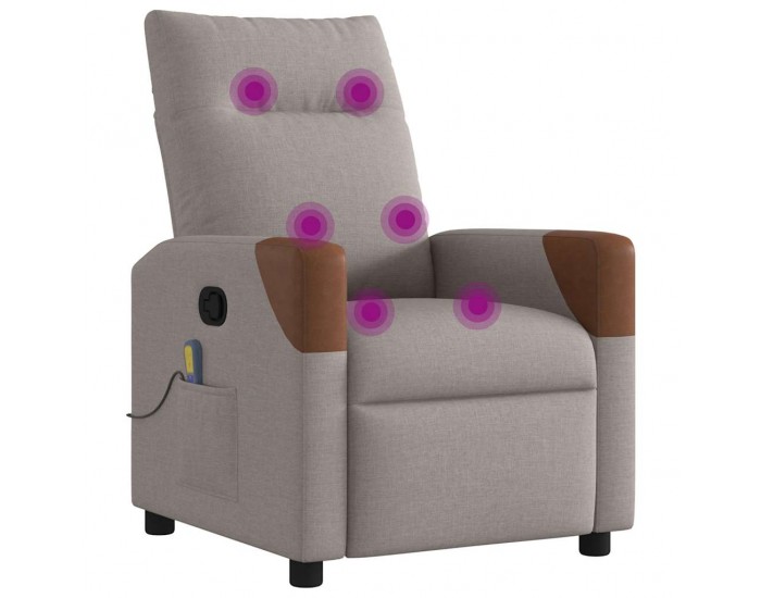 Sonata H Масажен наклоняем стол, таупе, текстил