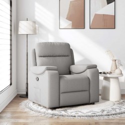 Sonata H Recliner Chair Cloud Grey Fabric - Мека мебел