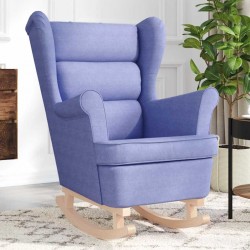 Sonata H Люлеещ се стол Jeans Blue 74x90x102 cm Fabric - Мека мебел