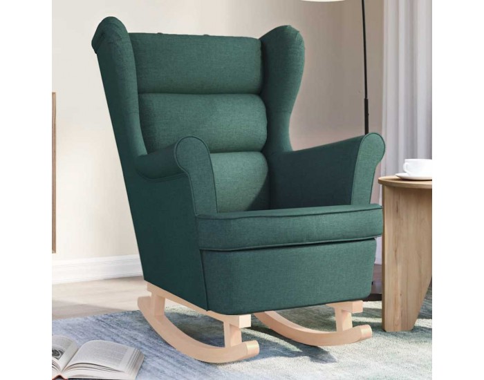 Sonata H Люлеещ се стол Тъмнозелен 74x90x102 cm плат