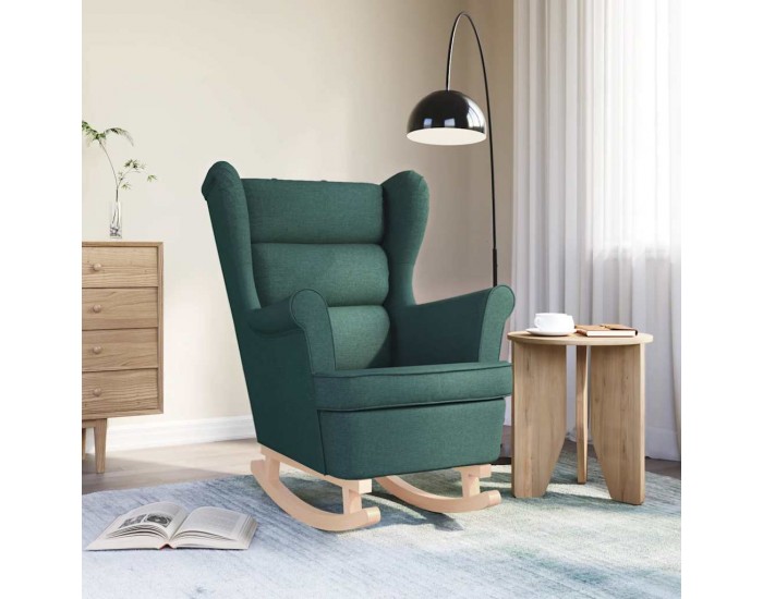 Sonata H Люлеещ се стол Тъмнозелен 74x90x102 cm плат