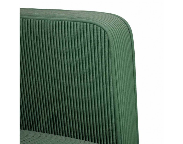 Sonata H Разтегателен диван с подлакътници зелена 54 см велурена тъкан