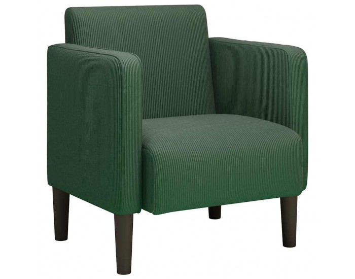 Sonata H Разтегателен диван с подлакътници зелена 54 см велурена тъкан