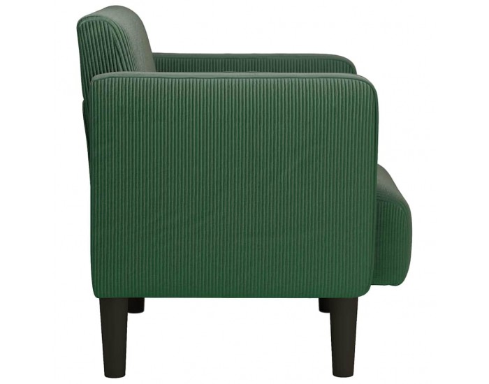 Sonata H Разтегателен диван с подлакътници зелена 54 см велурена тъкан