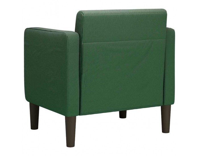 Sonata H Разтегателен диван с подлакътници зелена 54 см велурена тъкан