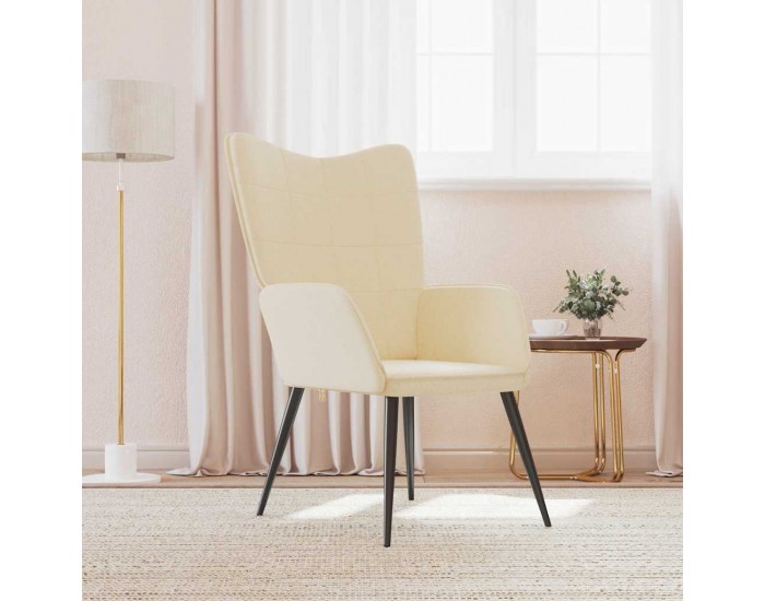 Sonata H Релаксиращ стол, кремав, плат