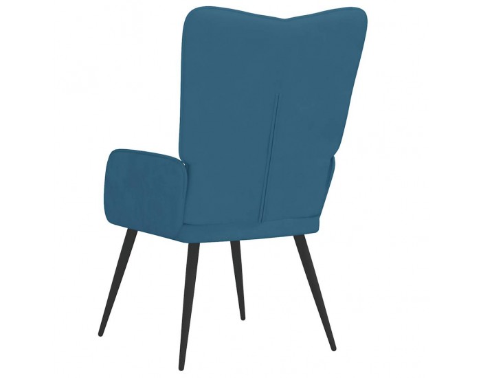 Sonata H Релаксиращ стол, син, кадифе