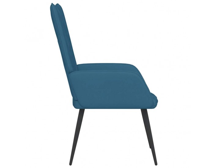 Sonata H Релаксиращ стол, син, кадифе