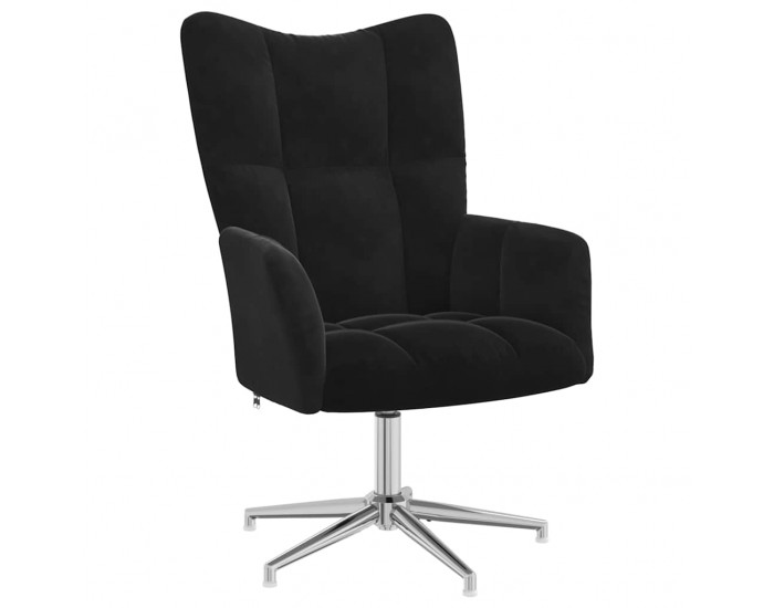 Sonata H Релакс стол, черен, кадифе